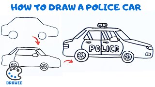 How to draw Police Car