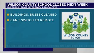 Wilson Co. School closed next week