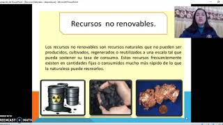 Video informativo sobre Recursos Naturales