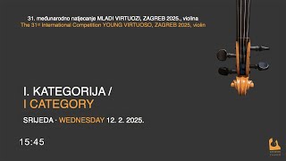 MLADI VIRTUOZI / YOUNG VIRTUOSO 2025  -  I. KATEGORIJA · I CATEGORY