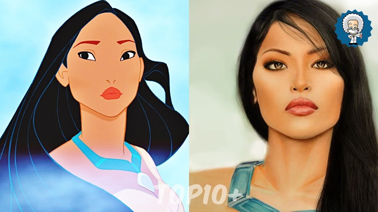 PERSONAGENS FEMININAS DA DISNEY - VERSÃO REALISTA - YouTube