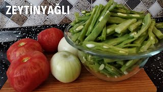 The lightest meal that can be eaten in summer 👌 Green bean recipe with olive oil.