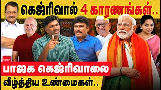 கெஜ்ரிவால் 4 காரணங்கள்: பாஜக வீழ்த்த வகுத்த யுக்தியின் வெற்றி டெல்லி முடிவு. Why Kejriwal Lost Delhi