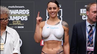 ELLIE SCOTNEY v CHERNEKA JOHNSON FULL WEIGH-IN & HEAD-TO-HEAD / *MATCHROOM BOXING* / DAZN