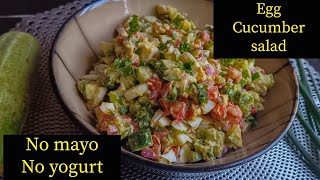 Yiga okola salad/okola cucumber salad/egg salad.#salad #food #uganda #video  #ugandankitchen