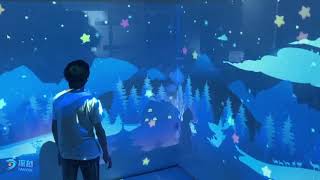 Immersive projection Christmas series, let's collect gifts together!