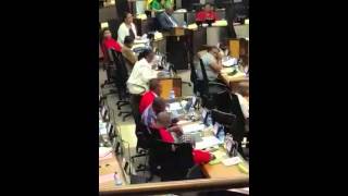 'You rightwinger‚ go back to Europe' - EFF disrupts Gauteng legislature again