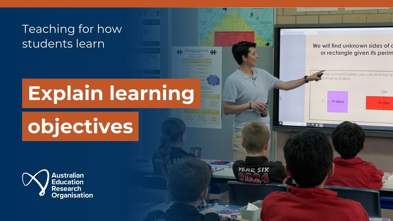Explain Learning Objectives Teaching For How Students Learn Youtube