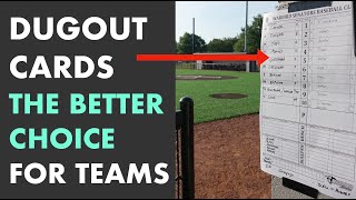 Baseball Dugout Cards - Better than Lineup Cards for Teams?