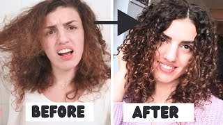 SECRET CURLY HAIR routine 🤫🚫 GOODBYE FRIZZY HAIR \u0026 WELCOME DEFINITION + SHINE ✨