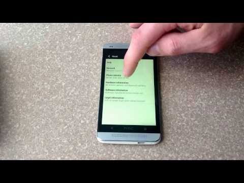 How to check the esn / imei number on a HTC One How to check the esn / imei number on a HTC One
