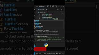 Move Turtle on click #python #shorts