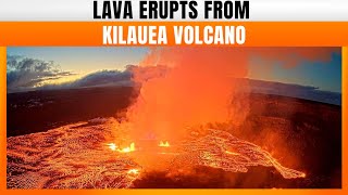 Lava Spouts From Kilauea Volcano In Hawaii | News9