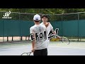 테니스포레 정두홍 무술감독님의 첫게임 pro am 시합 도전 1 🎾