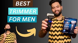 BEST TRIMMER For Men 2023 | KM-6558 Unboxing \u0026 REVIEW |  BEST PRICE BEST RESULTS