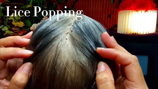 ASMR Tingly Lice Popping and Catching Fleeing Fleas😴💤🥱