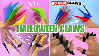 No Glue Halloween Origami Claws, how to make paper claws