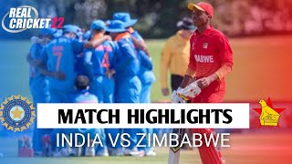 India Vs Zimbabwe 2022 | 1st Odi Highlights | Rc22 Gameplay