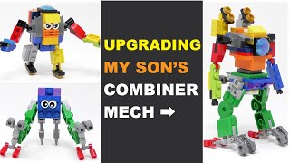 Excessively Upgrading My Son's Combiner Mech !! #LEGO