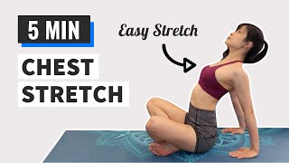 5 Min Chest Stretches for Tightness | Chest Stretches After Workout (FOLLOW ALONG)
