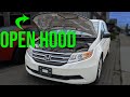 How to Open (and Close) the Hood - Honda Odyssey (2011-2017)