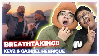 Gabriel Henrique ft Kevz - Love In The Dark (spanish version) | Adele Cover REACTION