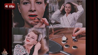 Vintage 1950s Makeup Tutorial & Hair Care Routine | AI Color