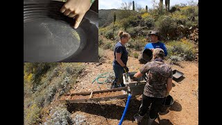 Finding Gold! Highbanking for gold in Arizona