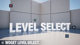 Level Select With Widget Setup| #UnrealEngine5