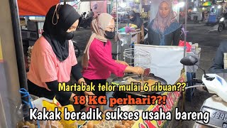 18 KG TELUR PERHARI ?! KAKAK ADEK INI SUKSES JUALAN MARTABAK TELUR MINI || JADI REBUTAN PEMBELI