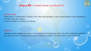 Lesson - 12 : Eclipse IDE - Content Assist and Quick Fix
