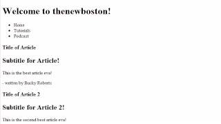 HTML5 Tutorial 10 Starting the Styling