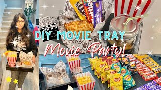 DIY Movie Snack Tray 🎬🍿Shyla’s 11th Movie theme party | DITL Vlog Mom of 3