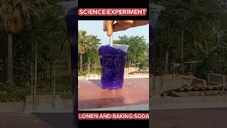 🔥Lemon vs Bakingsoda Reaction 😱|Simple science experiment with water ll #shorts #trending