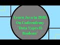Learn Java in 2018, Data Types II: boolean, Learn Java on Codecademy