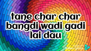 char char bangdi wadi song lyrics