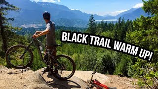 Warming up on Black Diamond Mountain Bike Trails in Squamish