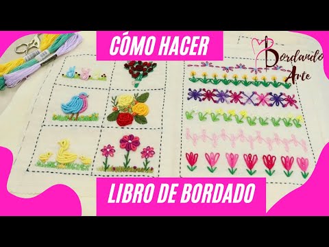 Cómo Hacer Un Libro De Bordado - YouTube