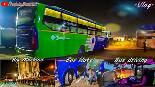 Balaji Travels The IntrCity Smart Bus |🤦 Big Machine Truck And MH Border | Way To Ahmedabad |🔥Vlog