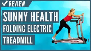 Sunny Health & Fitness Folding Electric Treadmill with Auto Incline SF-T7909 Review