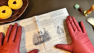 CRINKLY calming paper reading - Book Inspired [ASMR]📕