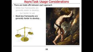 The AsyncTask Framework: Usage Considerations