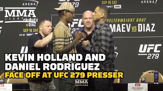 Kevin Holland, Daniel Rodriguez Face Off Before Cancelled UFC 279 Presser | UFC 279 | MMA Fighting