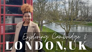 My First Time in London, England | Boat Tour Through Cambridge | Americans Living in the UK Vlog #2