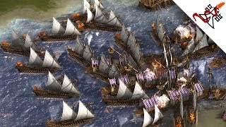 Cossacks 3 - 2v2 NEVER ENDING NAVAL BATTLES | Multiplayer Gameplay