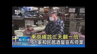 東京確診三天翻一倍! 61家和民居酒屋宣布停業｜十點不一樣20220121