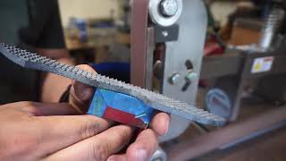 Making A Drop Point Knife Out Of A Farriers Rasp | Knife Making | Vlog