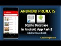 SQLite Database in Android Part-2 | Adding Class Book | Android Projects #android #androidprojects