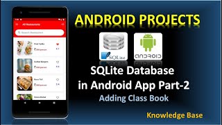SQLite Database in Android Part-2 | Adding Class Book | Android Projects #android #androidprojects