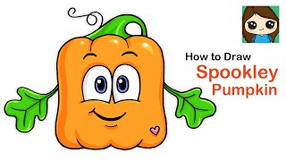 How to Draw a Cute Pumpkin Easy 🎃Spookley the Square Pumpkin